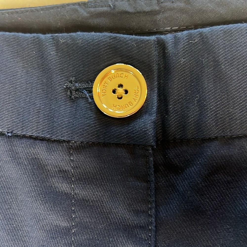 NWOT Tory Burch Navy Blue Shorts - Picture 2 of 11